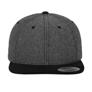 Casquette snapback toucher velours