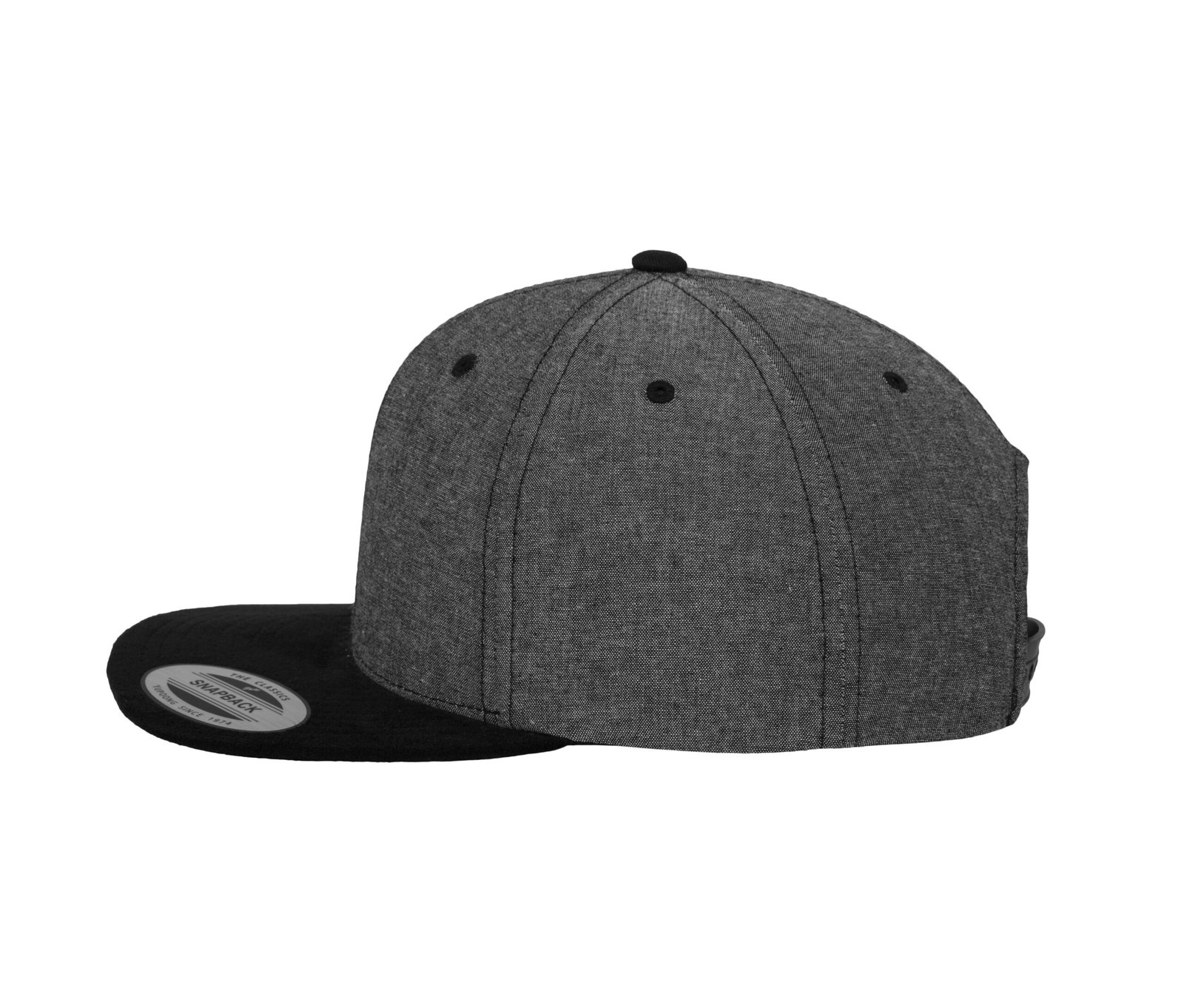 Casquette snapback toucher velours