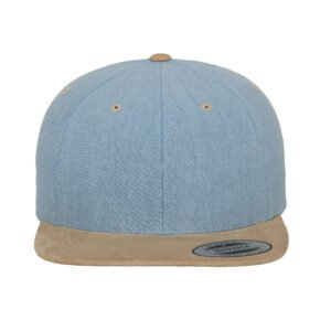 Casquette snapback toucher velours