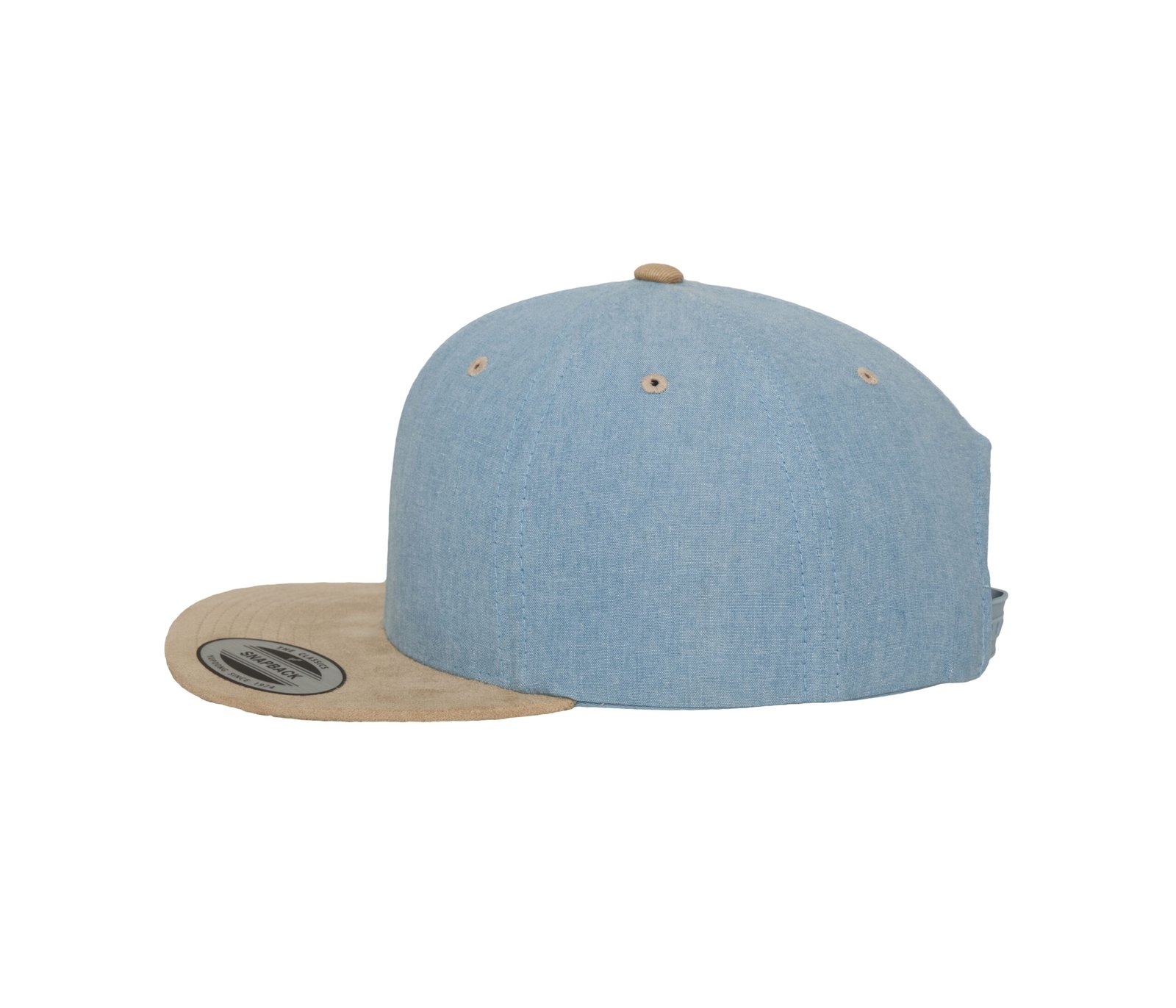 Casquette snapback toucher velours