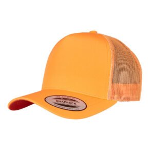 Casquette style trucker fluo