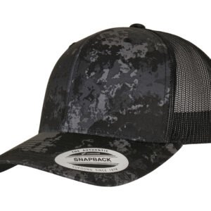 Casquette trucker motif cendré