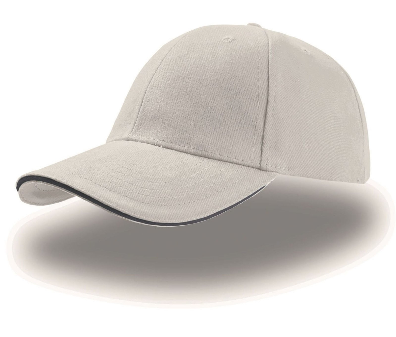 Casquette 6 pans sandwich – textile personnalisé