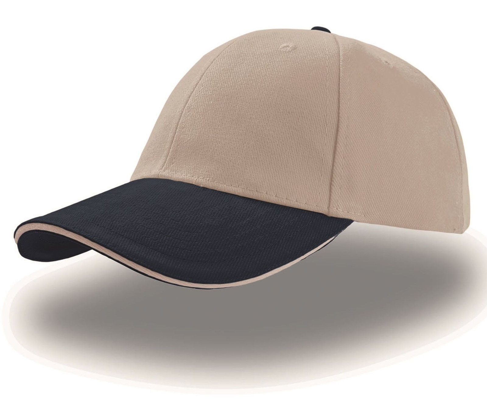 Casquette 6 pans sandwich – textile personnalisé