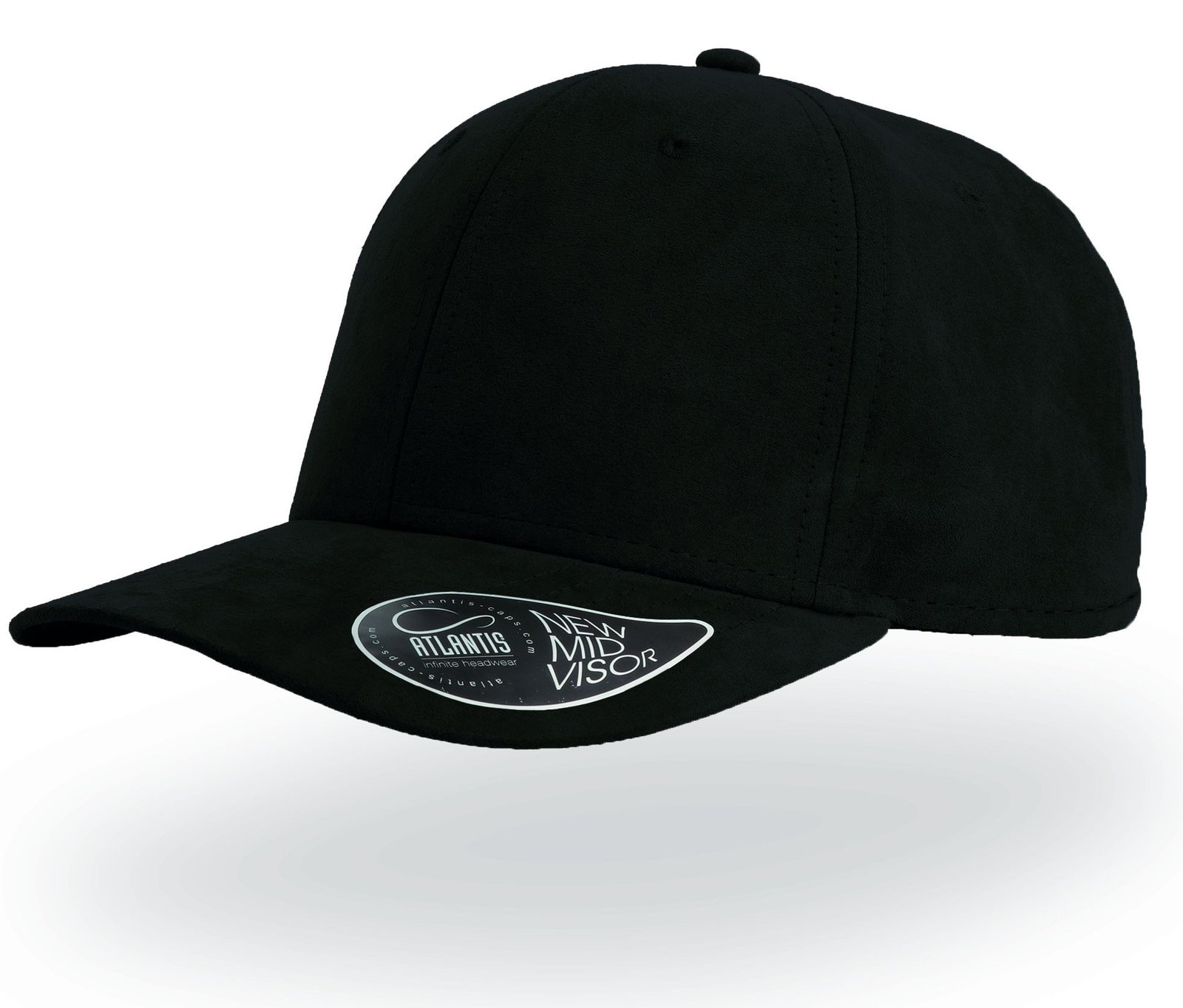 Casquette 6 pans en suédine