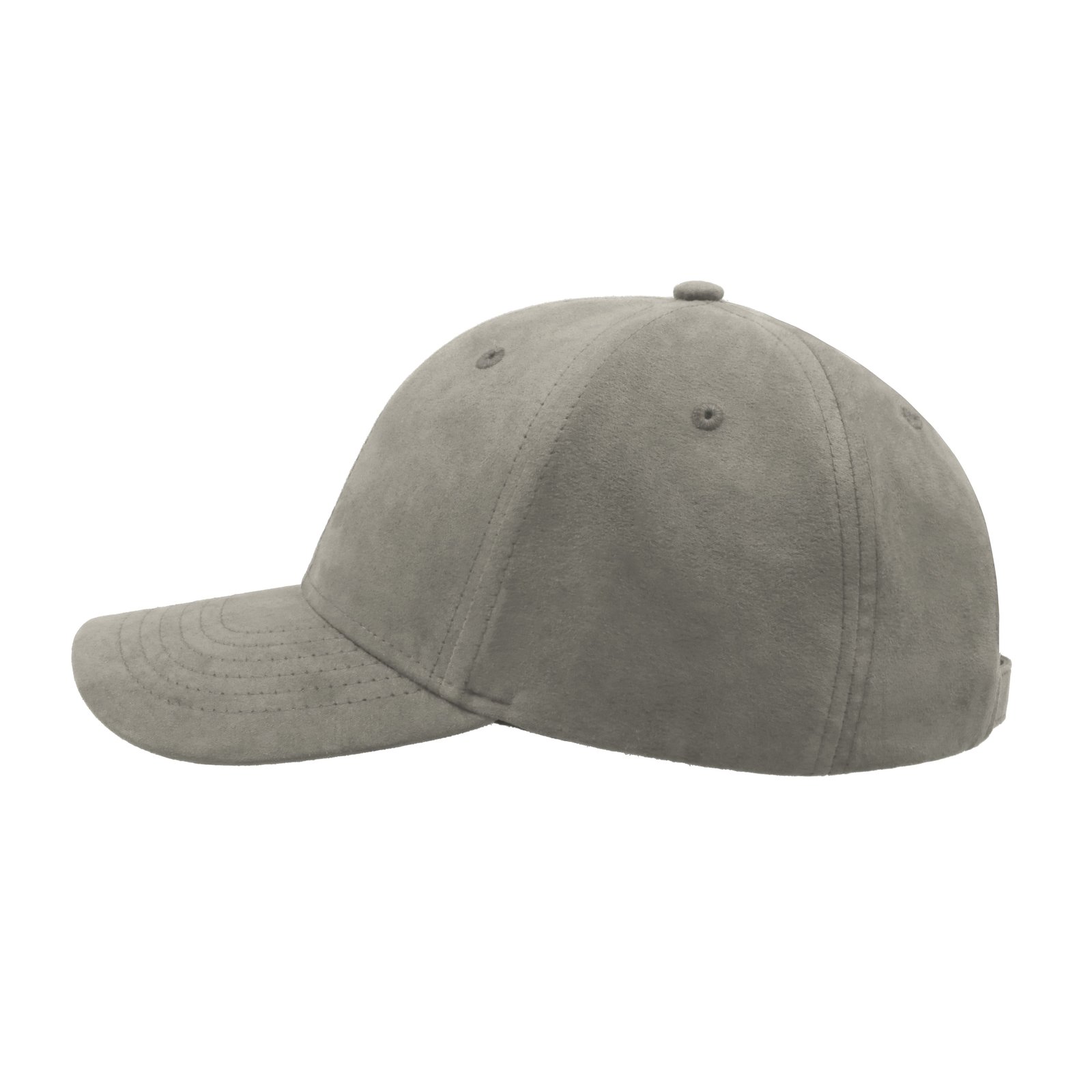 Casquette 6 pans en suédine