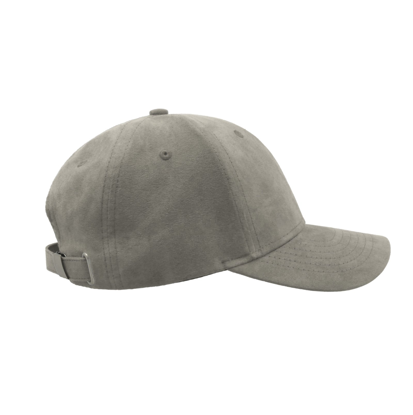 Casquette 6 pans en suédine