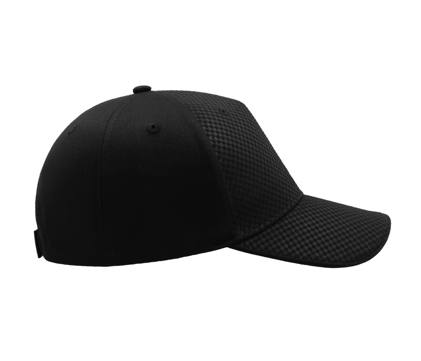 Casquette 5 pans effet nid d'abeille
