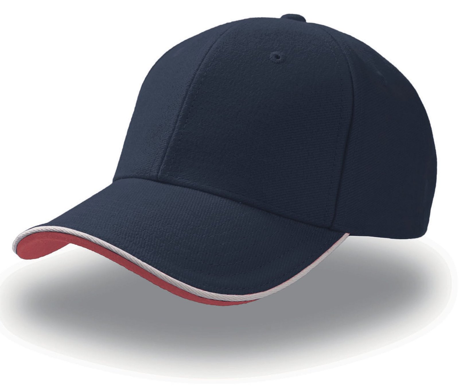 Casquette 6 pans contrastée – textile personnalisé