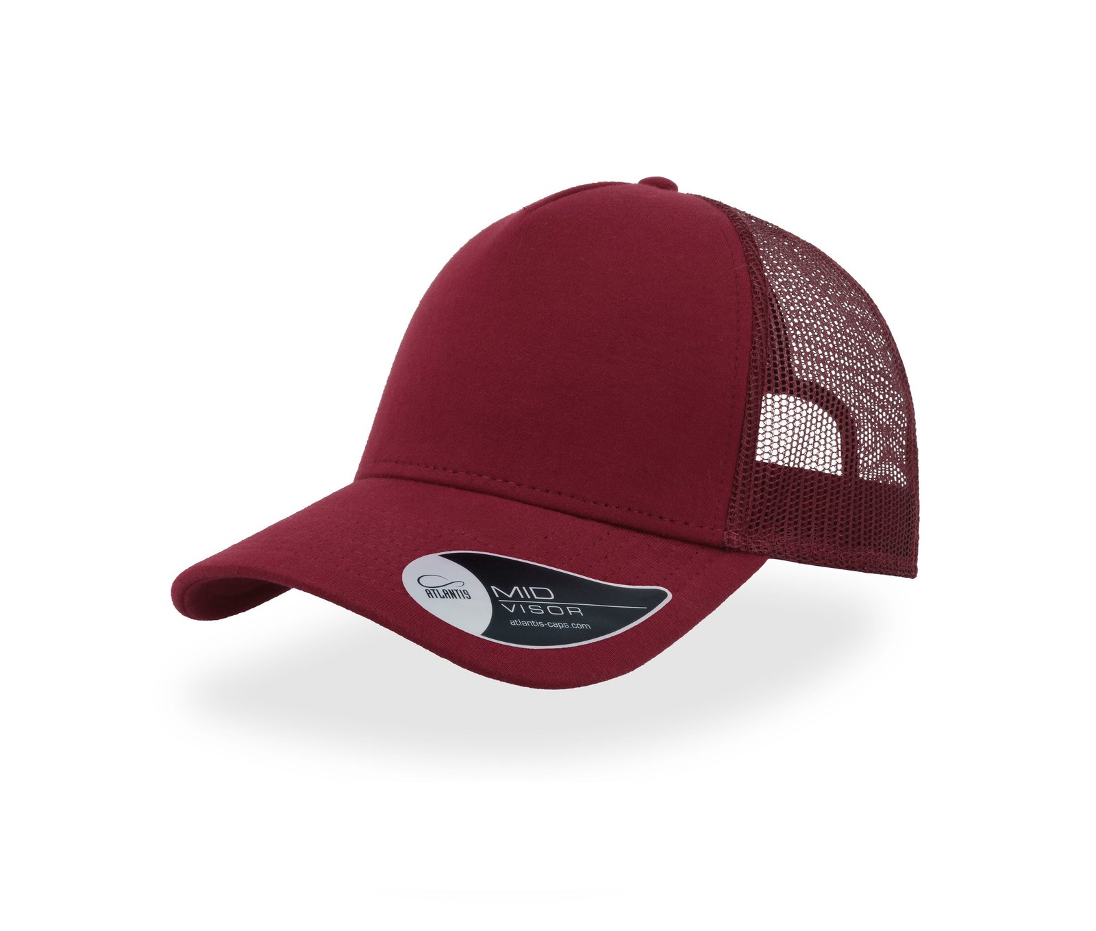 Casquette 5 pans style trucker en jersey