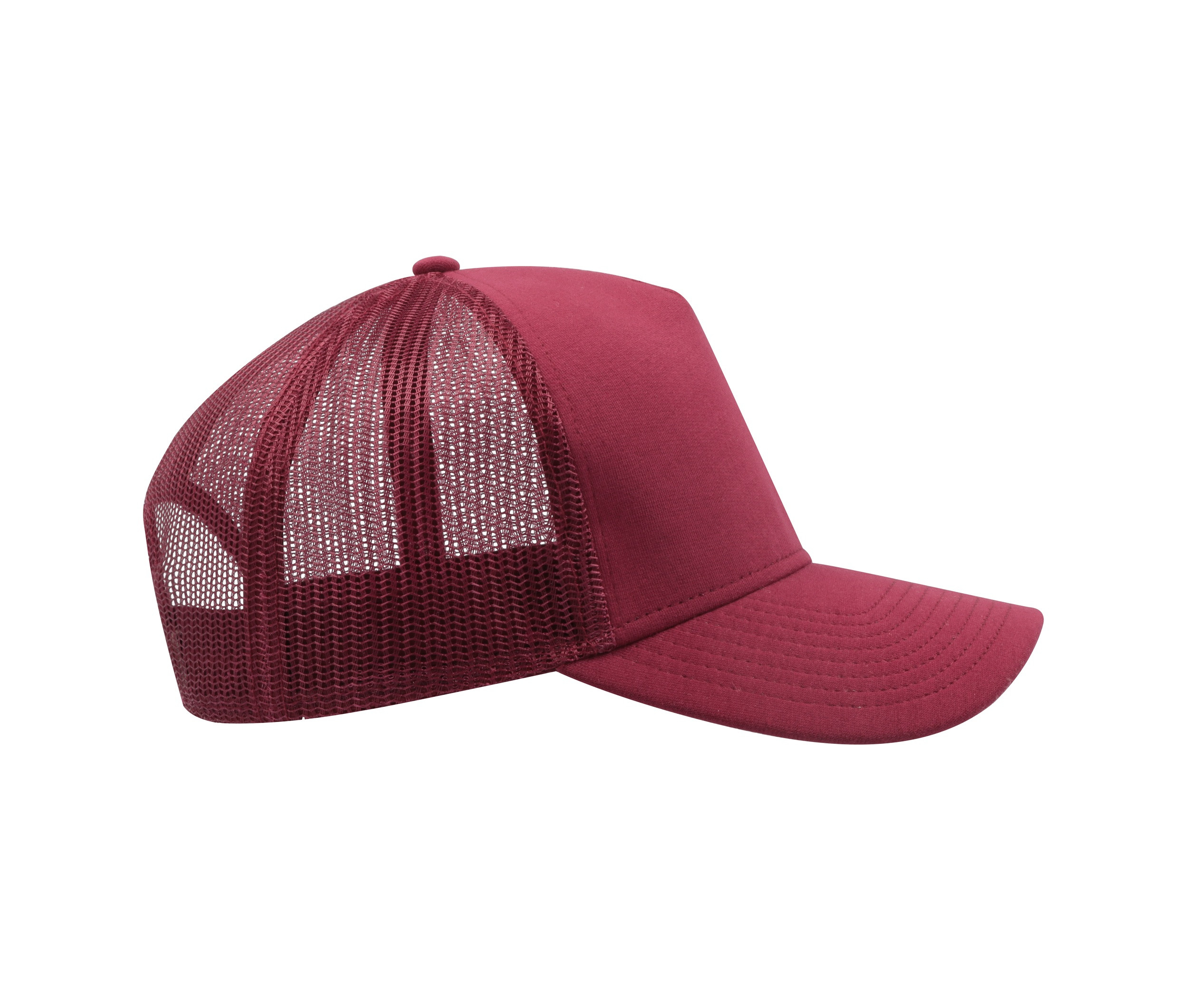 Casquette 5 pans style trucker en jersey
