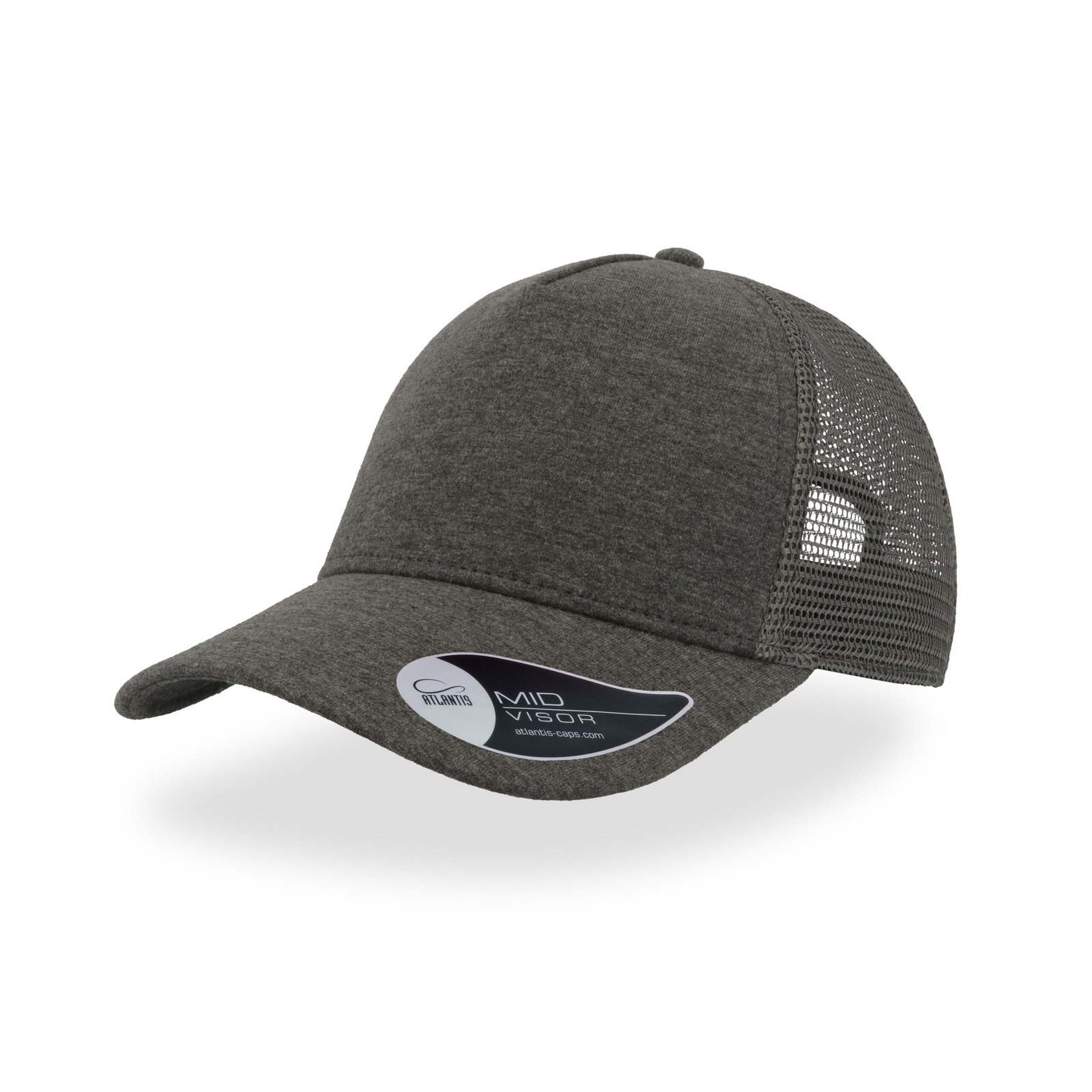 Casquette 5 pans style trucker en jersey