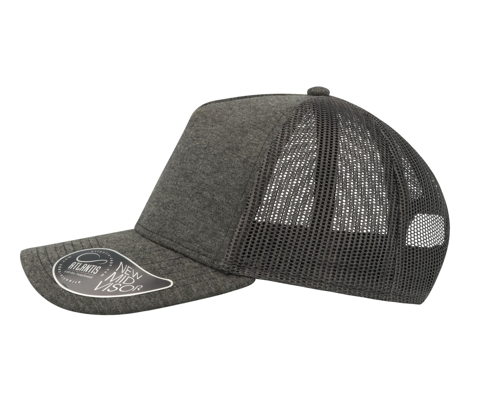 Casquette 5 pans style trucker en jersey