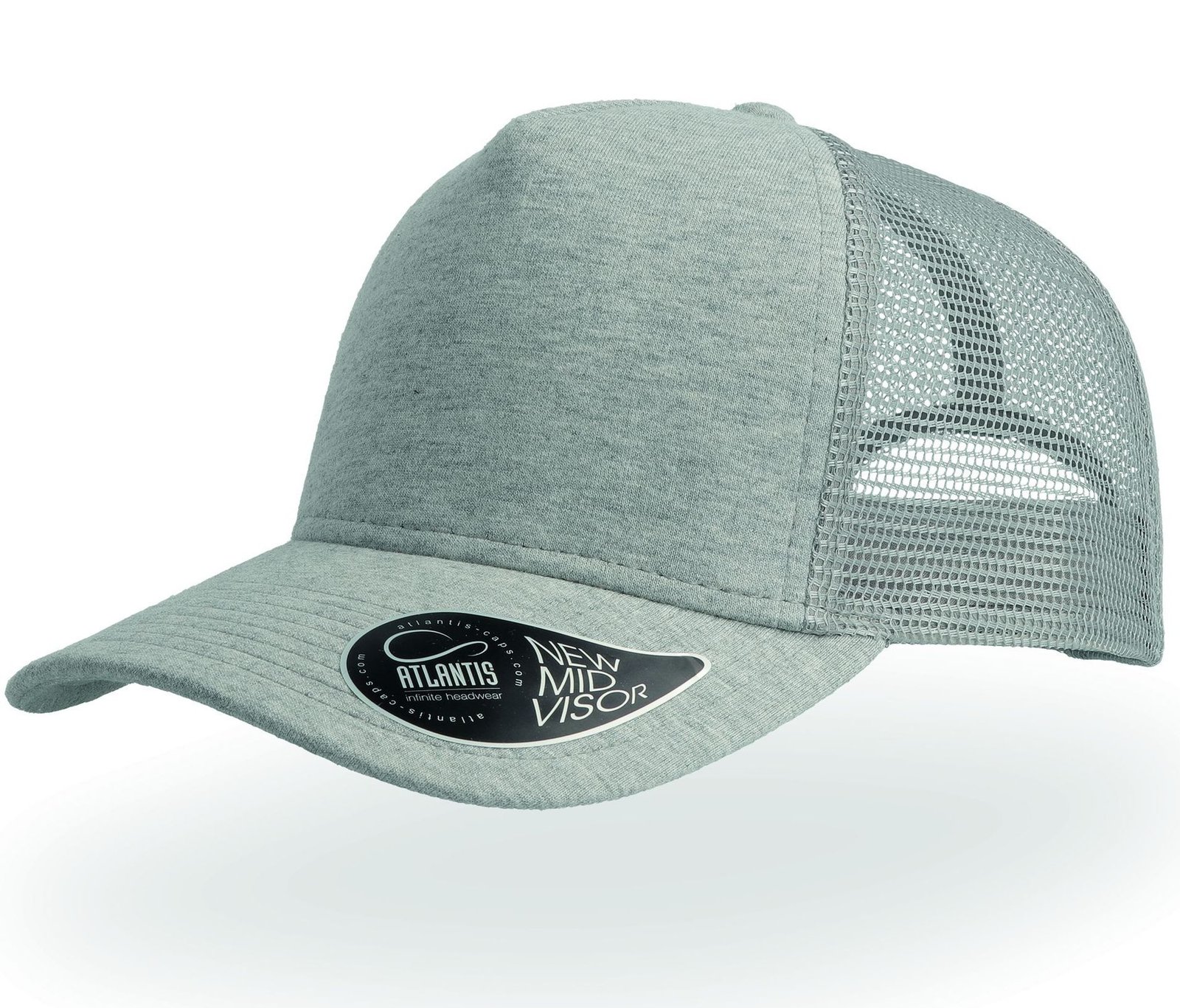 Casquette 5 pans style trucker en jersey