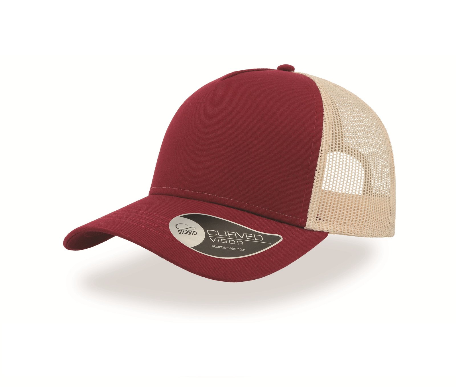 Casquette 5 pans style trucker en coton