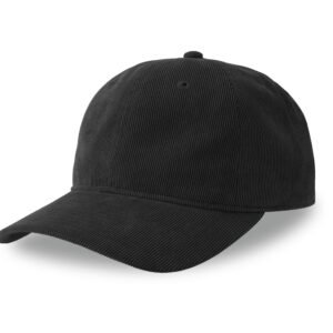 Casquette aspect velours côtelé fin