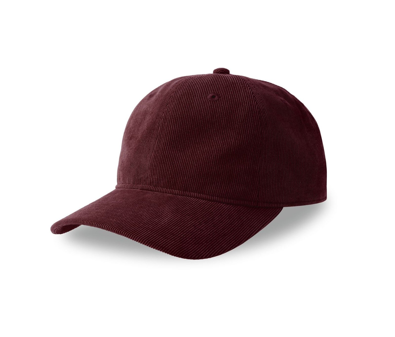 Casquette aspect velours côtelé fin