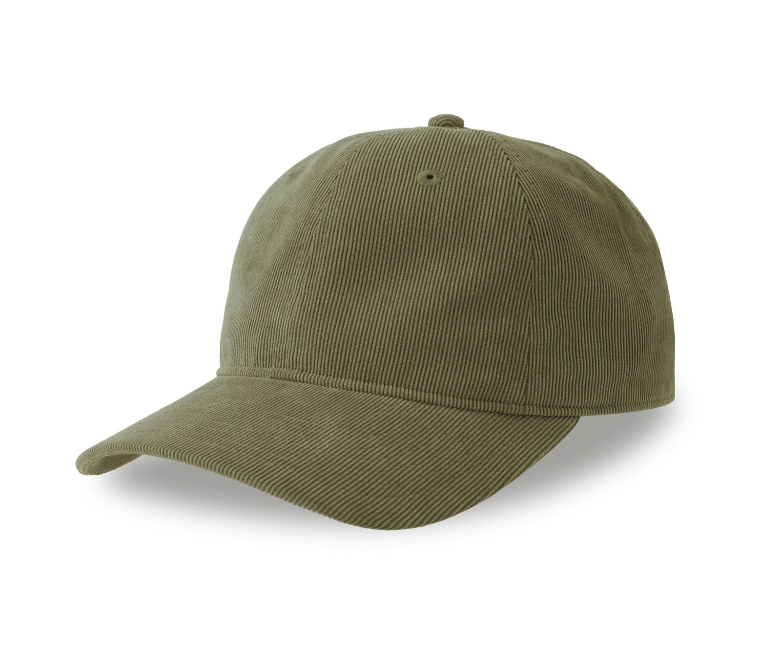 Casquette aspect velours côtelé fin