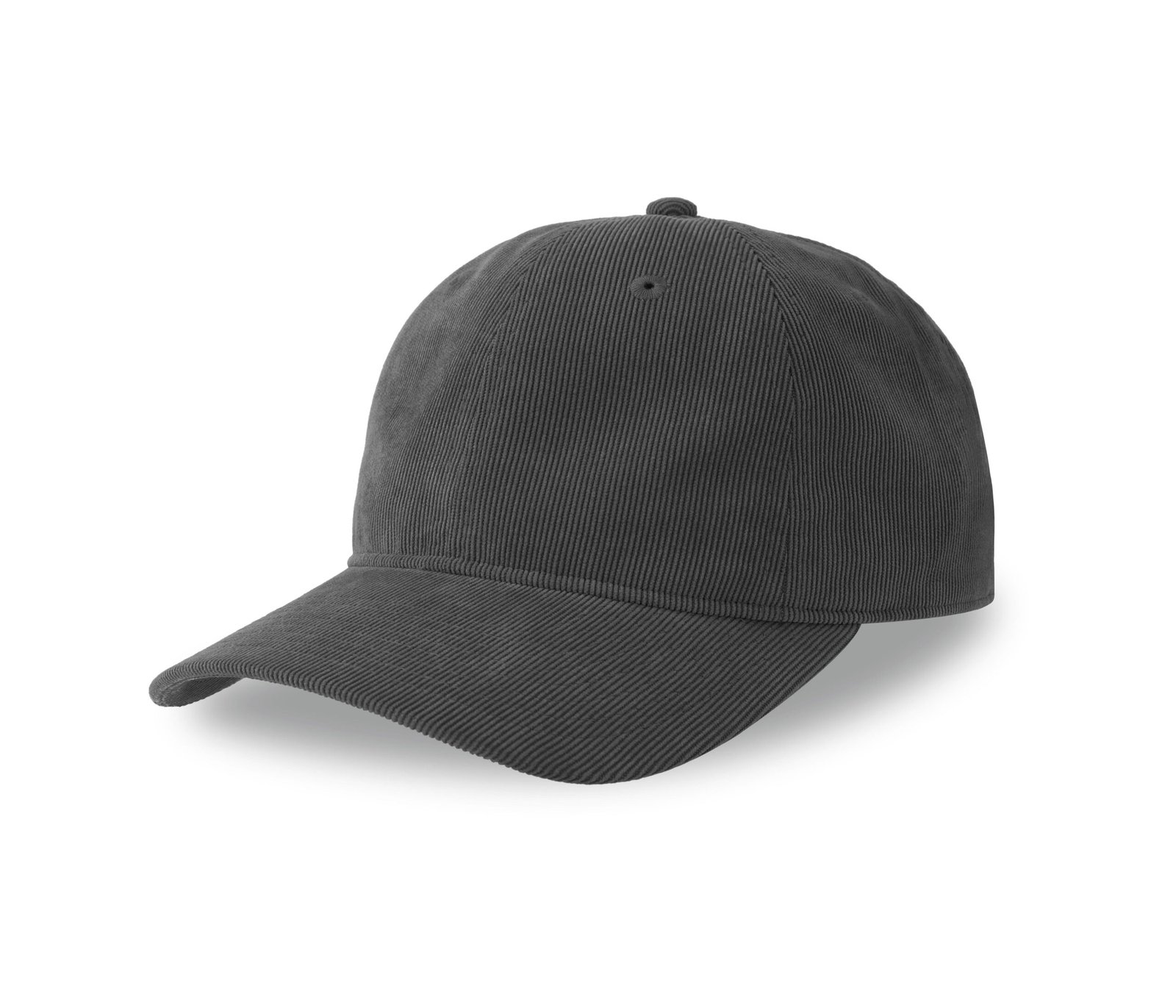 Casquette aspect velours côtelé fin