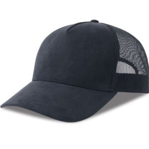 Casquette style trucker en faux daim