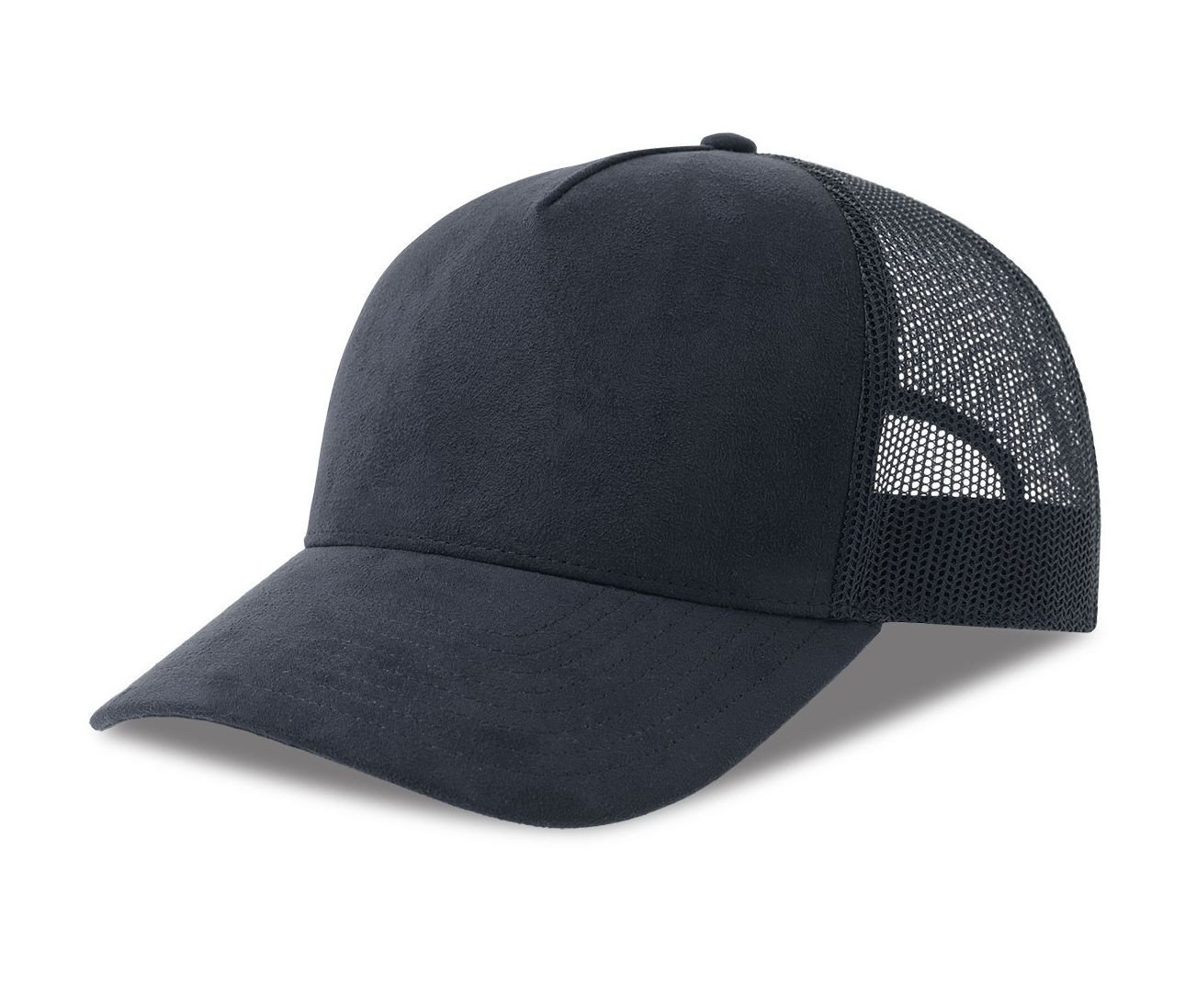 Casquette style trucker en faux daim
