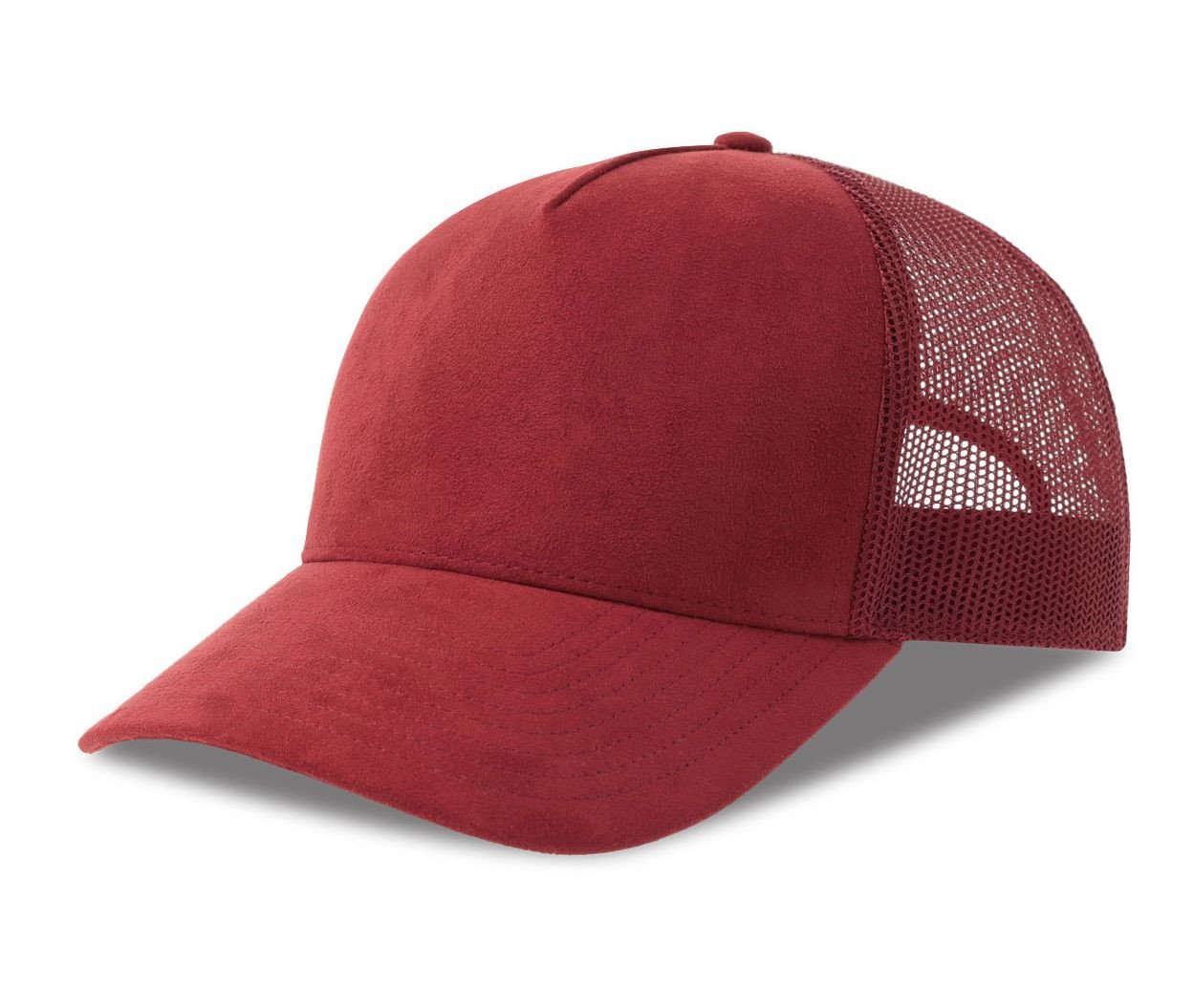 Casquette style trucker en faux daim