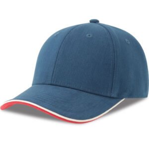 Casquette 6 pans contrastée
