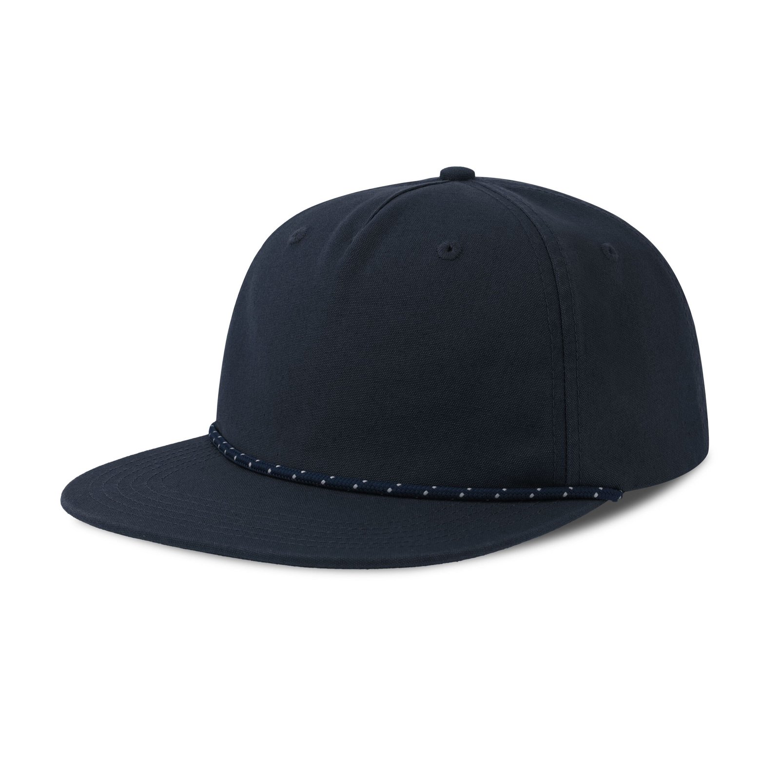 Casquette visière plate avec liseré
