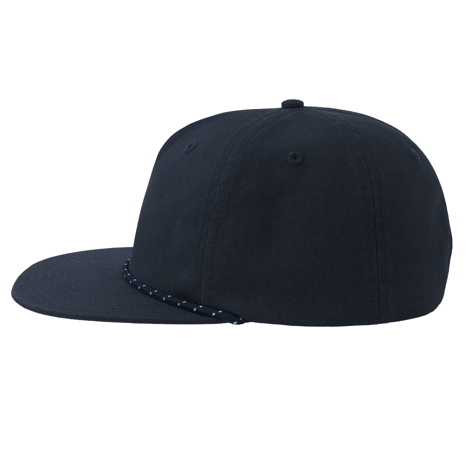 Casquette visière plate avec liseré