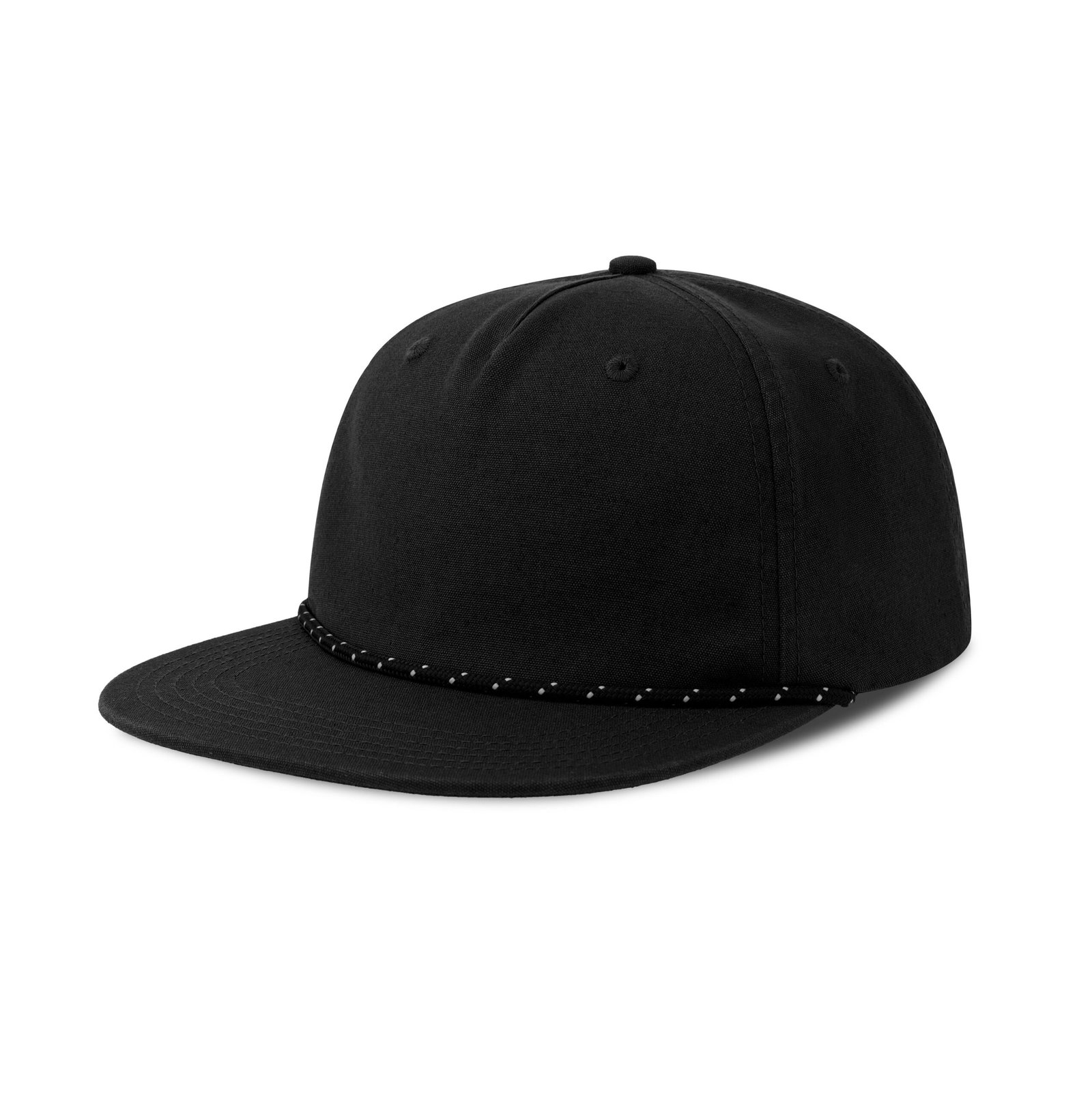 Casquette visière plate avec liseré