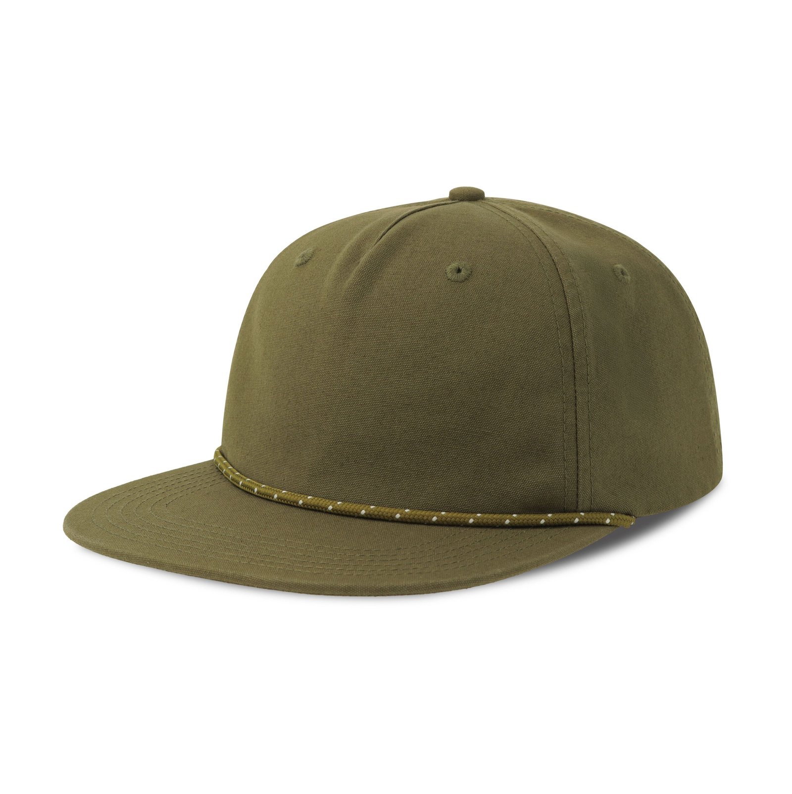 Casquette visière plate avec liseré