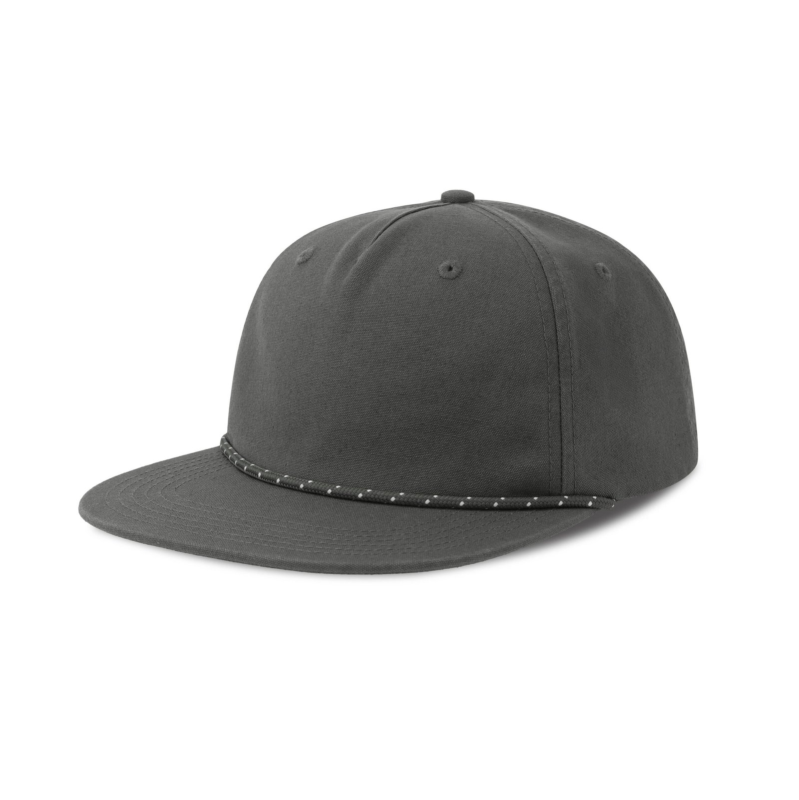 Casquette visière plate avec liseré