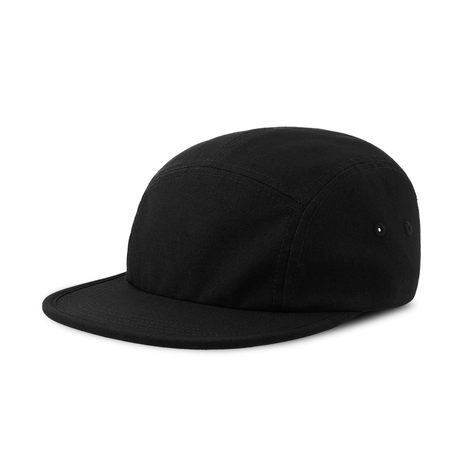 Casquette 5 pans visière plate effet délavé – textile personnalisé