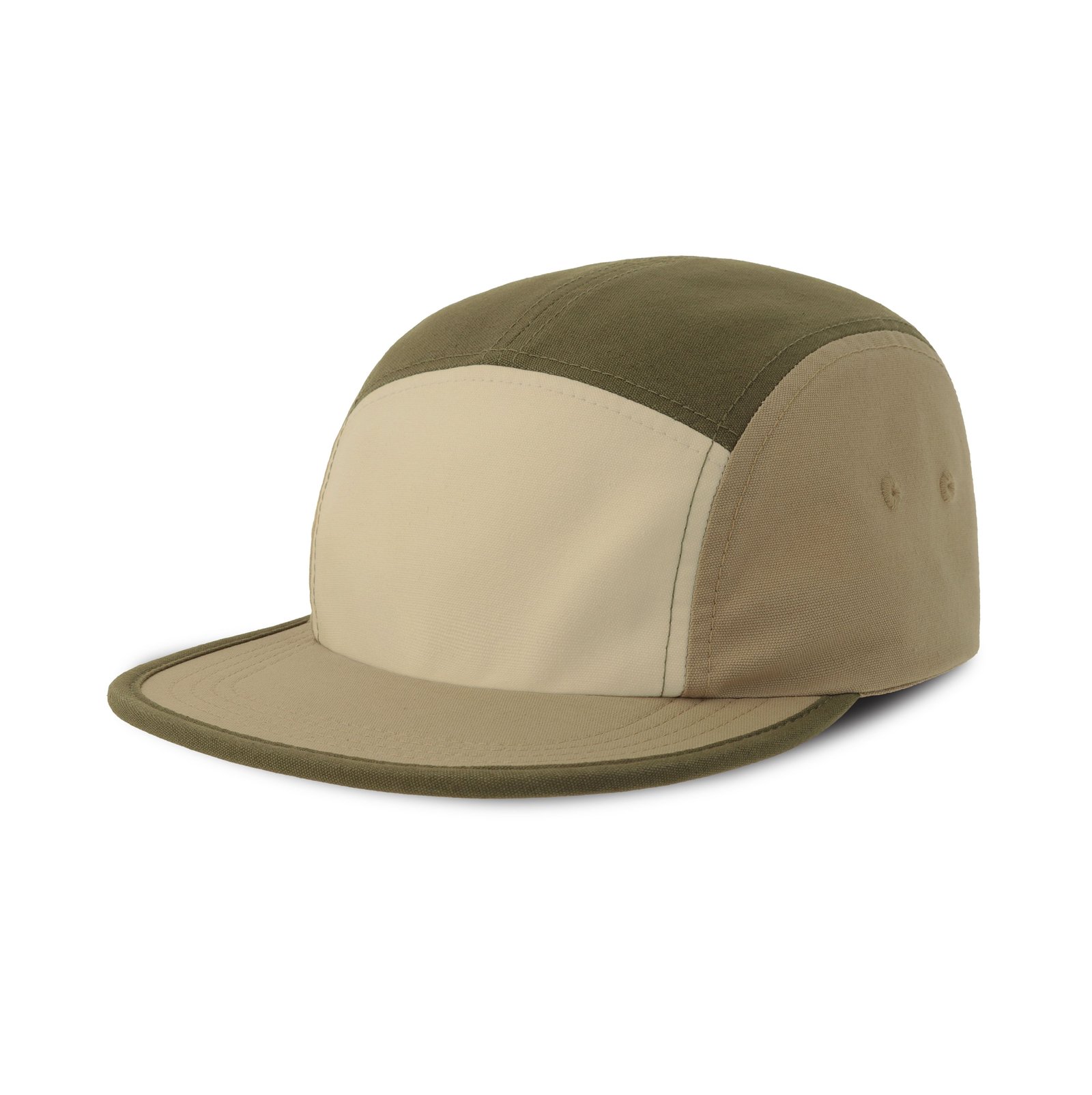 Casquette 5 pans visière plate effet délavé – textile personnalisé