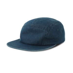 Casquette 5 pans en denim – textile personnalisé