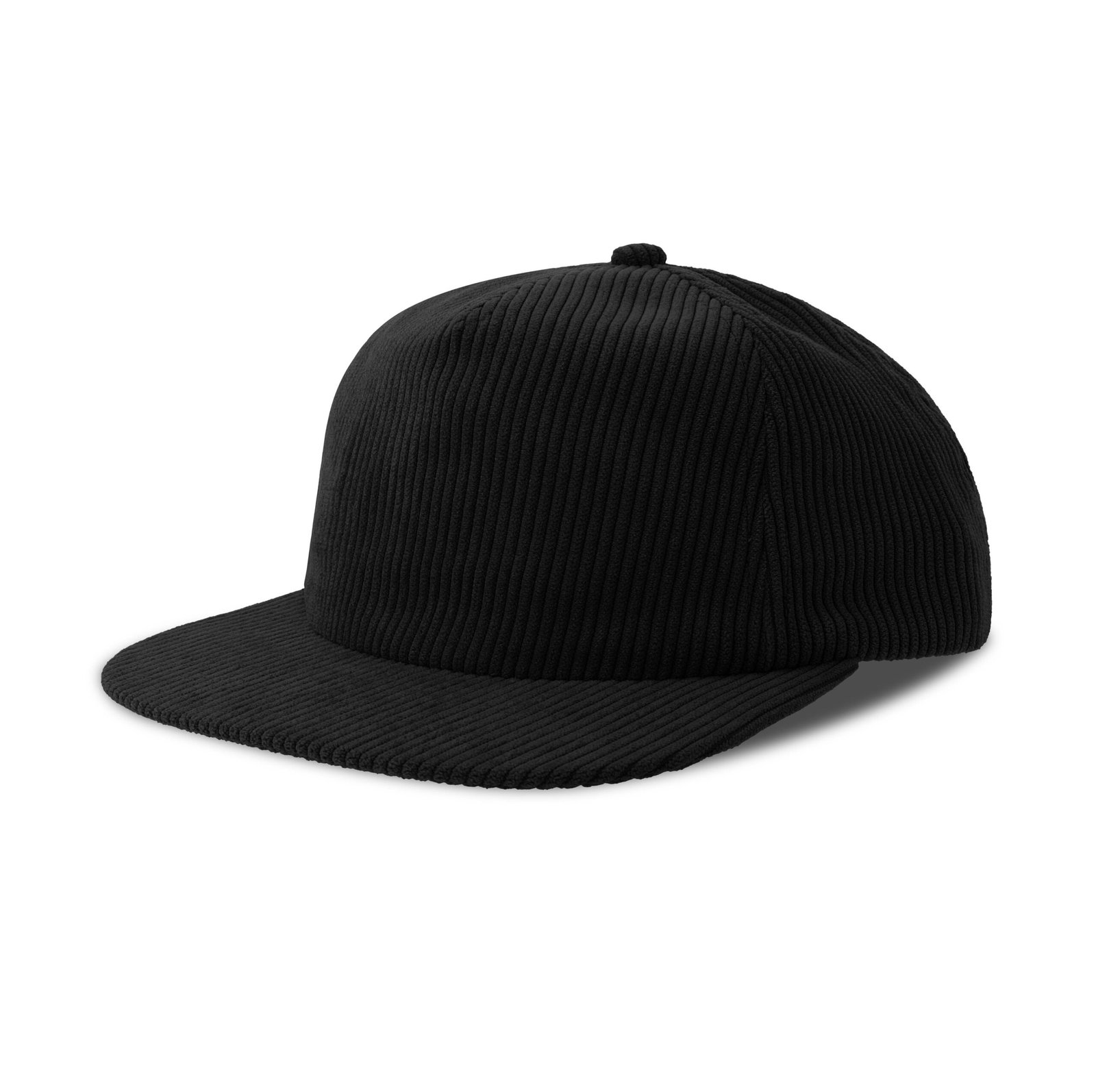Casquette 5 pans en velours côtelé