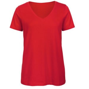 Tee-shirt femme col V en coton bio