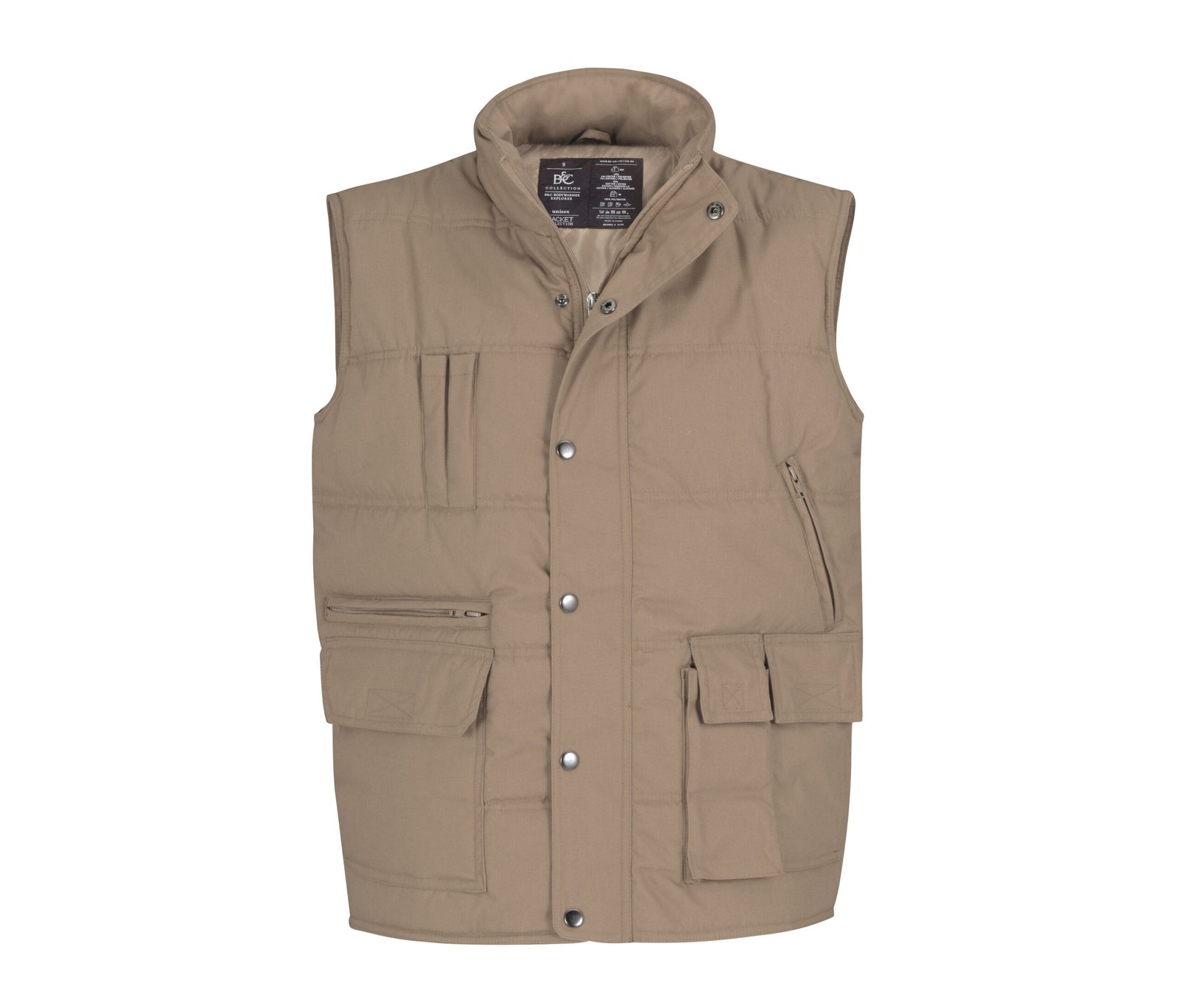 Bodywarmer multi-poches polycoton