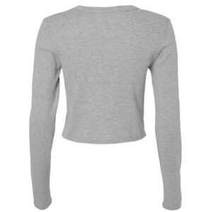 Tee-shirt court manches longues femme