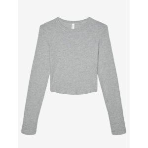 Tee-shirt court manches longues femme