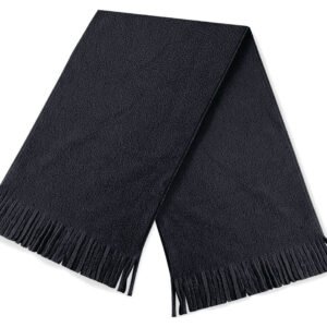 Écharpe polaire frangée – accessoire hiver personnalisé