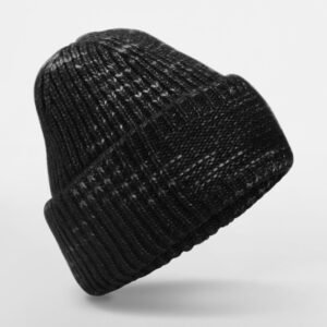 Bonnet tricoté avec zone de marquage