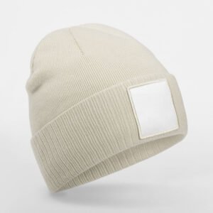 Bonnet tricoté avec empiècement