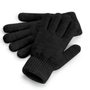 Gants avec poignets en maille côtelée – accessoire hiver personnalisé