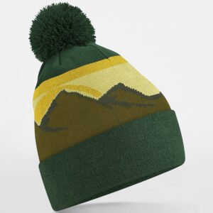 Bonnet avec pompon Mountain Peaks – bonnet personnalisé