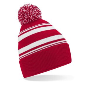 Bonnet de supporter rayé