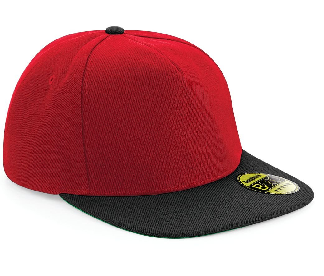 Casquette style rappeur avec visière contrastée