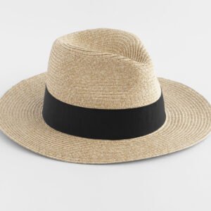 Chapeau en papier tressé imitant la paille – casquette personnalisée