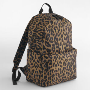 Sac à dos motif léopard
