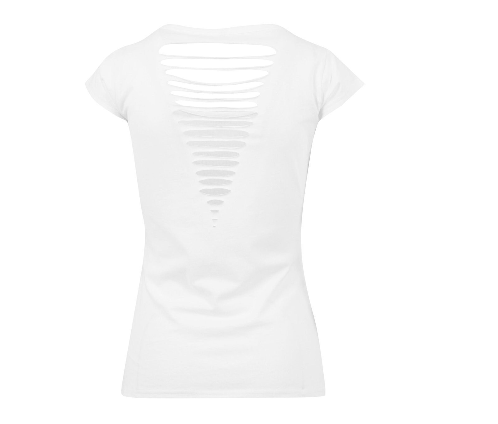 Tee-shirt femme dos lacéré